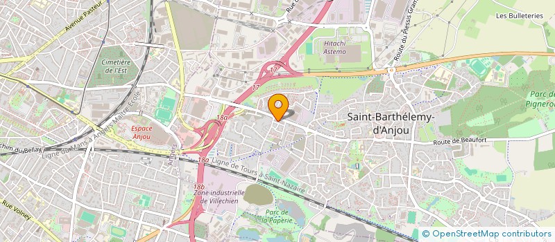 localisation de l'entreprise MONSIEUR MEDY BEN AMOR à SAINT-BARTHELEMY-D'ANJOU