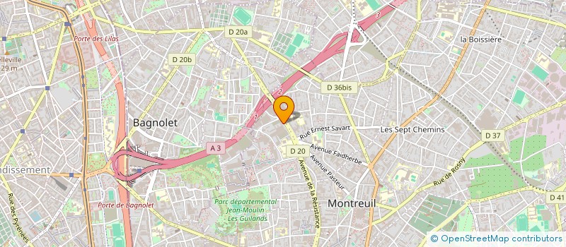 localisation de l'entreprise MONSIEUR MEHAMED BEDRANE à MONTREUIL