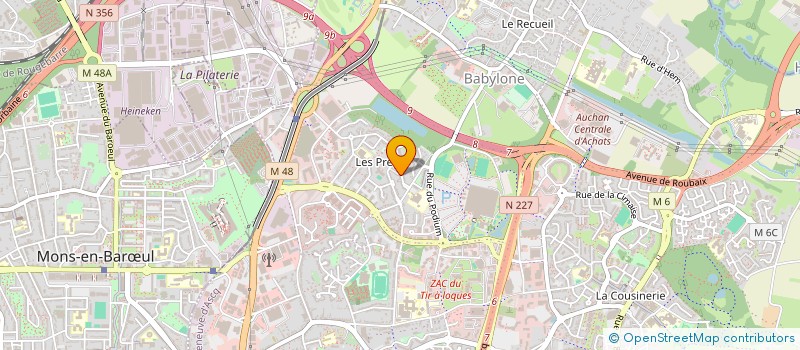 localisation de l'entreprise MONSIEUR MEHANA CHERBI à VILLENEUVE-D'ASCQ