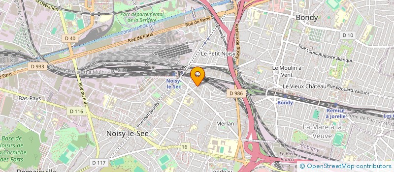 localisation de l'entreprise MONSIEUR MEHANA OUALLOUCHE à NOISY-LE-SEC