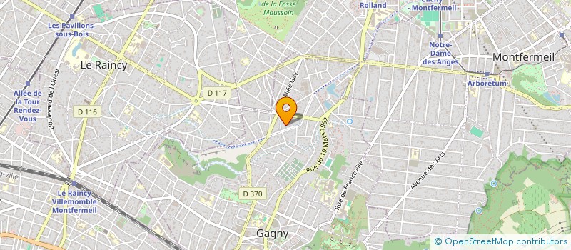 localisation de l'entreprise MONSIEUR MEHDE INNOCENT  GAGNY