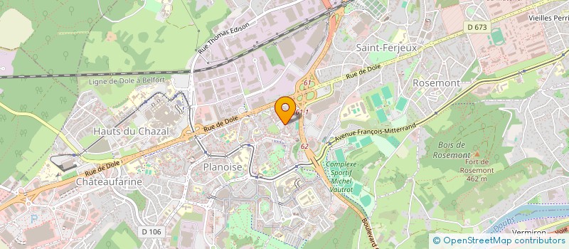 localisation de l'entreprise MONSIEUR MEHDI ABBAZI à BESANCON
