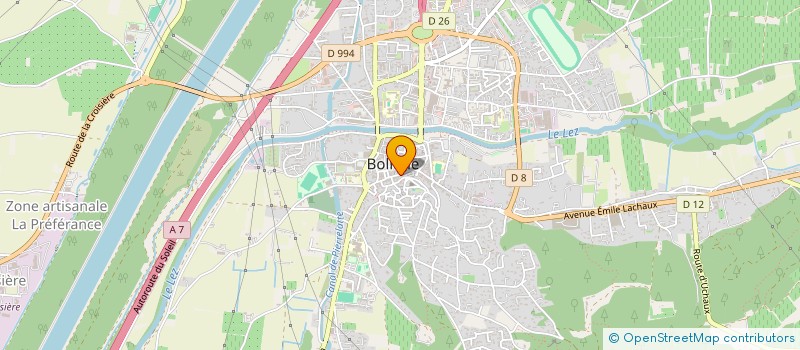 localisation de l'entreprise MONSIEUR MEHDI ABBES  BOLLENE