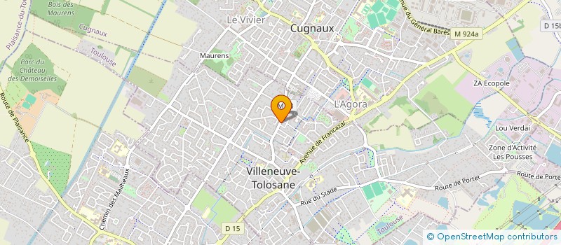 localisation de l'entreprise MONSIEUR MEHDI ACHMAKH à VILLENEUVE-TOLOSANE