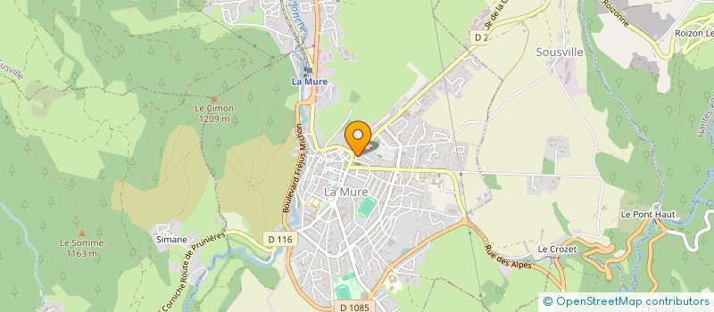 localisation de l'entreprise MONSIEUR MEHDI AHAUKAL  LA MURE