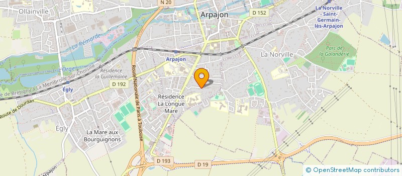 localisation de l'entreprise MONSIEUR MEHDI AHMED CHAOUCH à ARPAJON