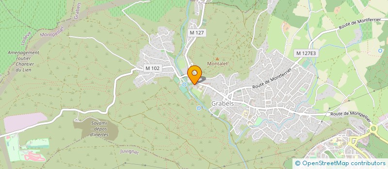 localisation de l'entreprise MONSIEUR MEHDI AIDA  GRABELS