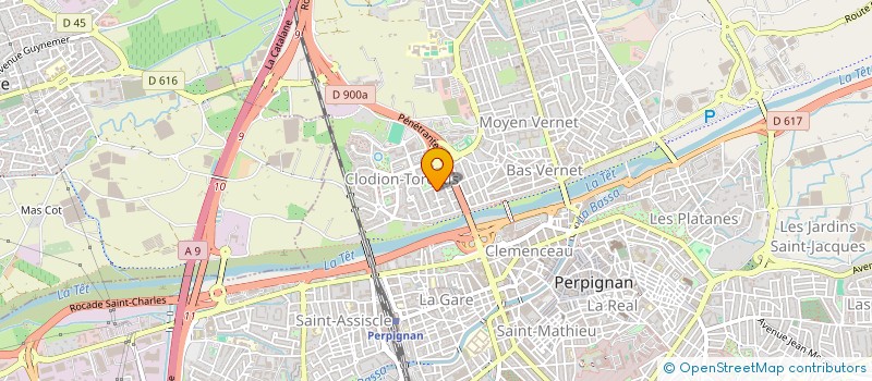 localisation de l'entreprise MONSIEUR MEHDI AISSAT  PERPIGNAN