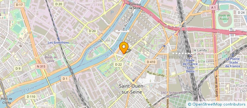 localisation de l'entreprise MONSIEUR MEHDI AKOUNAD à SAINT-OUEN-SUR-SEINE