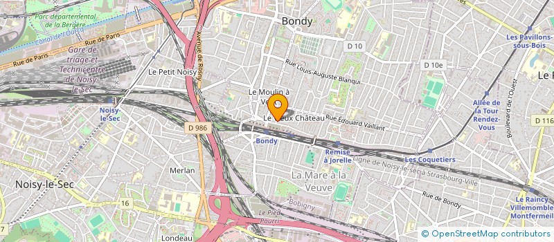 localisation de l'entreprise MONSIEUR MEHDI ALLOUACHE  BONDY