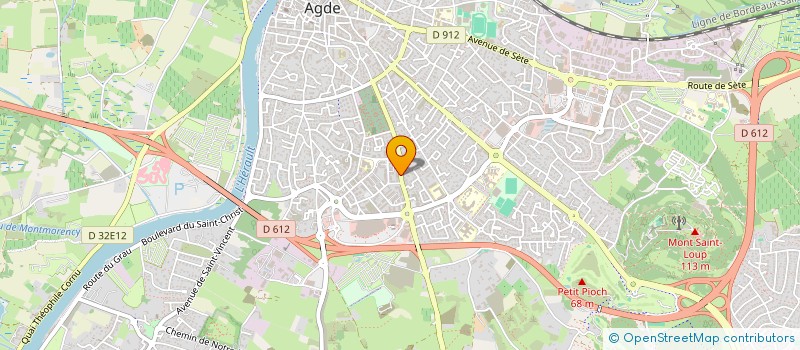 localisation de l'entreprise MONSIEUR MEHDI ALOUANE  AGDE