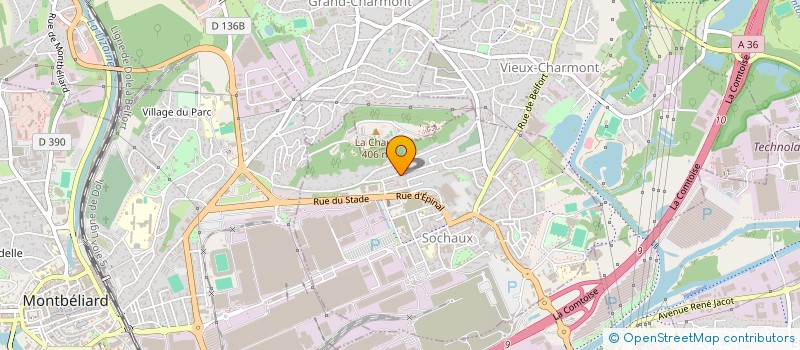 localisation de l'entreprise MONSIEUR MEHDI AMZIL  SOCHAUX