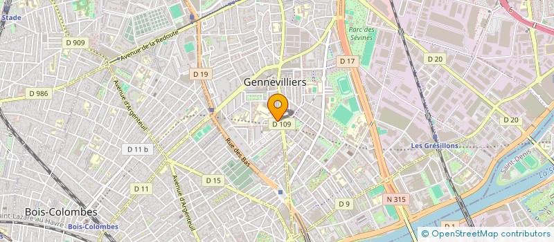 localisation de l'entreprise MONSIEUR MEHDI ANDRES à GENNEVILLIERS