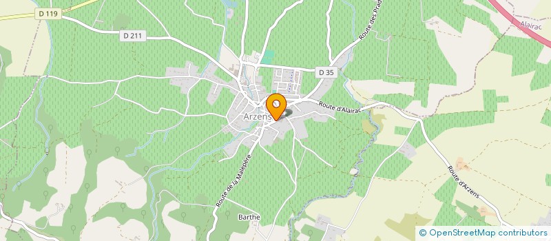 localisation de l'entreprise MONSIEUR MEHDI AUCHECORNE  ARZENS