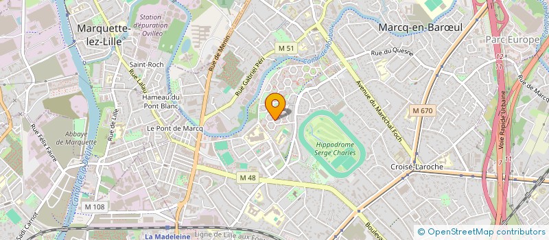 localisation de l'entreprise MONSIEUR MEHDI AYED à MARCQ-EN-BARŒUL