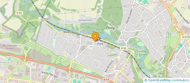 localisation de l'entreprise MONSIEUR MEHDI AZOUAOU  CERGY