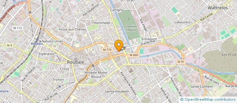 localisation de l'entreprise MONSIEUR MEHDI AZZOUZ  ROUBAIX