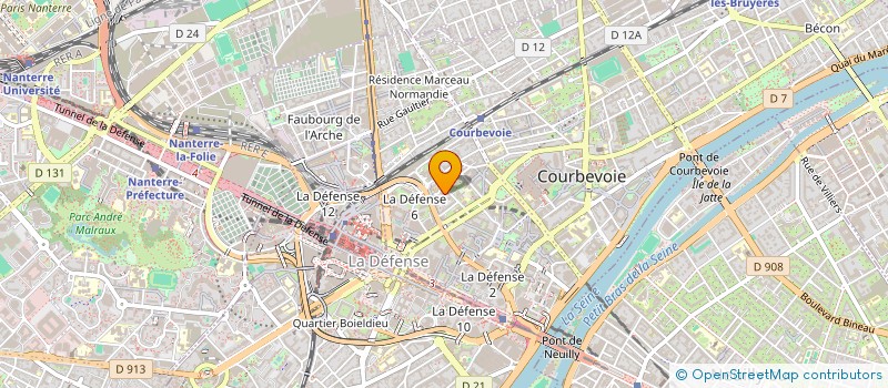 localisation de l'entreprise MONSIEUR MEHDI BADER  COURBEVOIE