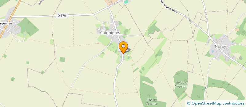 localisation de l'entreprise MONSIEUR MEHDI BARAQUIN  CUIGNIERES