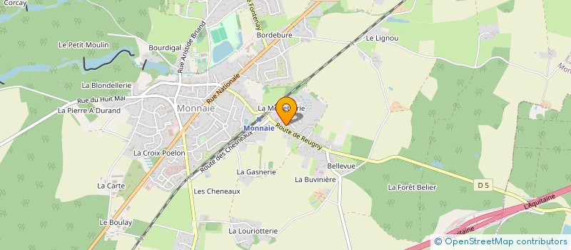 localisation de l'entreprise MONSIEUR MEHDI-BASTIEN BRUNEAU  MONNAIE