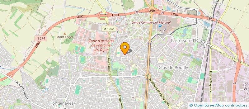 localisation de l'entreprise MONSIEUR MEHDI BEAUXIS-AUSSALET à DIJON