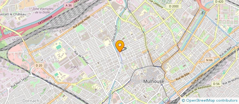 localisation de l'entreprise MONSIEUR MEHDI BEDRANI  MULHOUSE