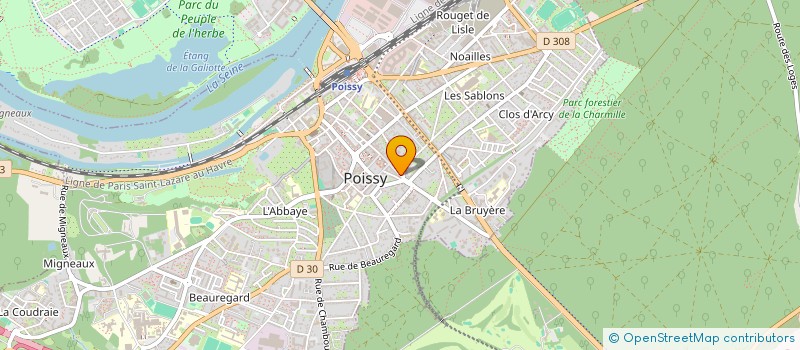 localisation de l'entreprise MONSIEUR MEHDI BEL MOUDANE  POISSY