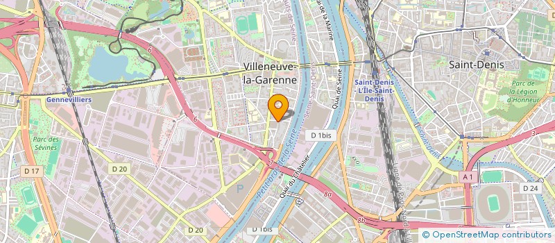 localisation de l'entreprise MONSIEUR MEHDI BELHADJ  VILLENEUVE-LA-GARENNE