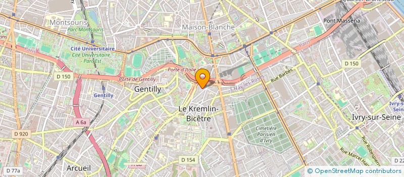 localisation de l'entreprise MONSIEUR MEHDI BELKHADEM  KREMLIN BICETRE