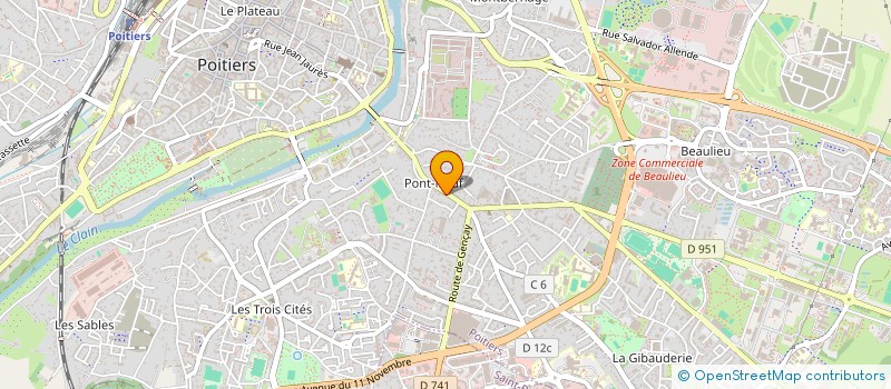 localisation de l'entreprise MONSIEUR MEHDI BEN DHIAF  POITIERS