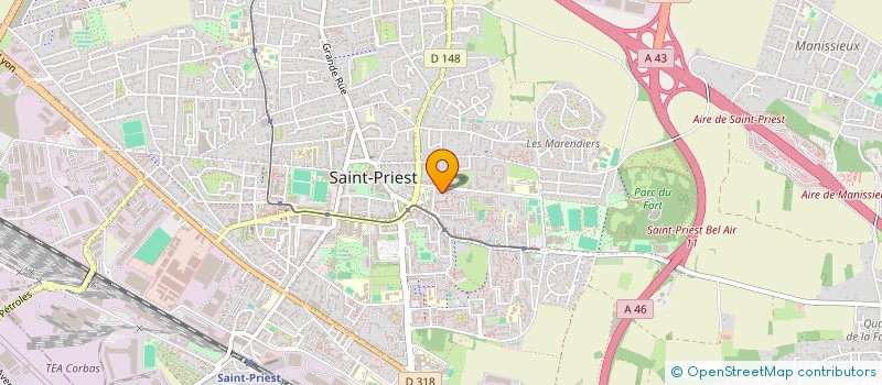 localisation de l'entreprise MONSIEUR MEHDI BEN FREDJ  SAINT-PRIEST