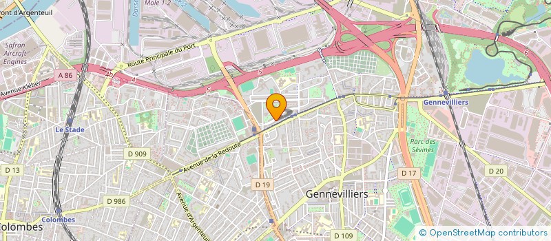 localisation de l'entreprise MONSIEUR MEHDI BENANI à GENNEVILLIERS