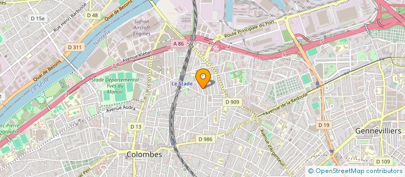 localisation de l'entreprise MONSIEUR MEHDI BENHAMMOU à COLOMBES