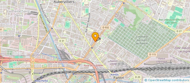 localisation de l'entreprise MONSIEUR MEHDI BENZIANE MATALLAH  AUBERVILLIERS