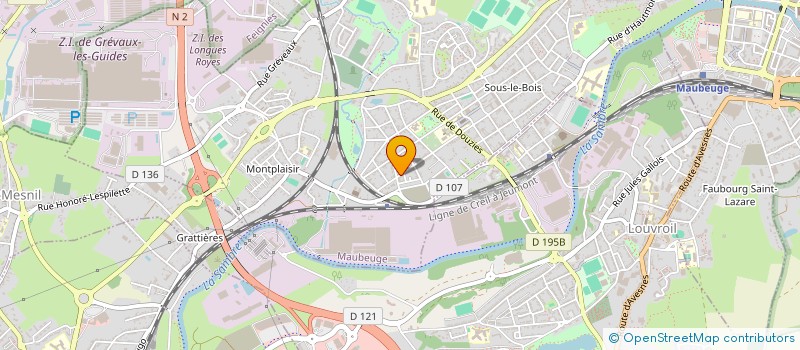 localisation de l'entreprise MONSIEUR MEHDI BONNETERRE  MAUBEUGE