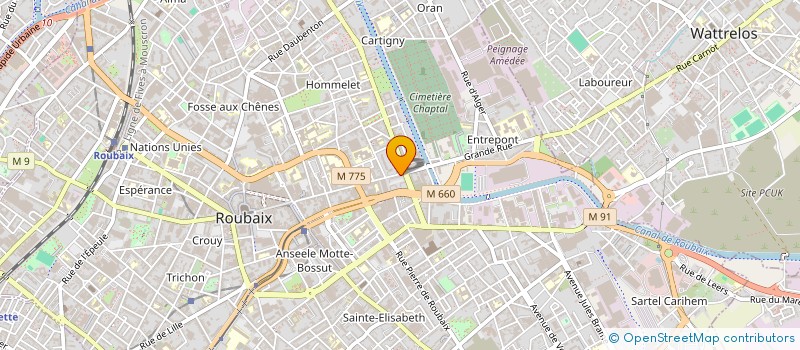 localisation de l'entreprise MONSIEUR MEHDI BOUAOUD  ROUBAIX