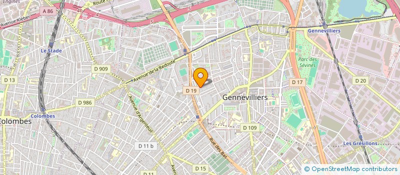 localisation de l'entreprise MONSIEUR MEHDI BOUCHAKER à GENNEVILLIERS