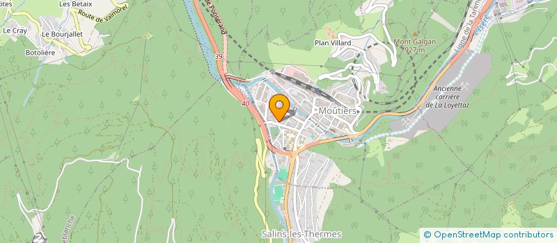 localisation de l'entreprise MONSIEUR MEHDI BOUCHICHA  MOUTIERS