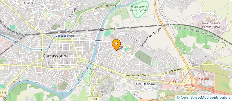 localisation de l'entreprise MONSIEUR MEHDI BRIBRI  CARCASSONNE