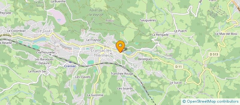 localisation de l'entreprise MONSIEUR MEHDI CABROL à CRANSAC