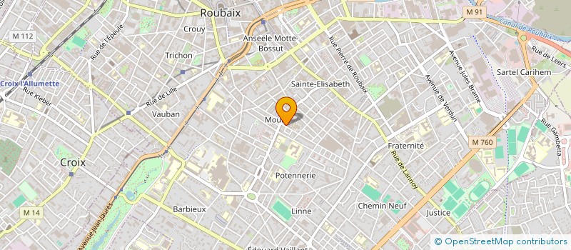 localisation de l'entreprise MONSIEUR MEHDI CHELLIL  ROUBAIX