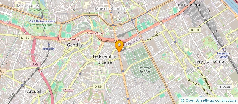 localisation de l'entreprise MONSIEUR MEHDI CHEMMAM  LE KREMLIN-BICETRE