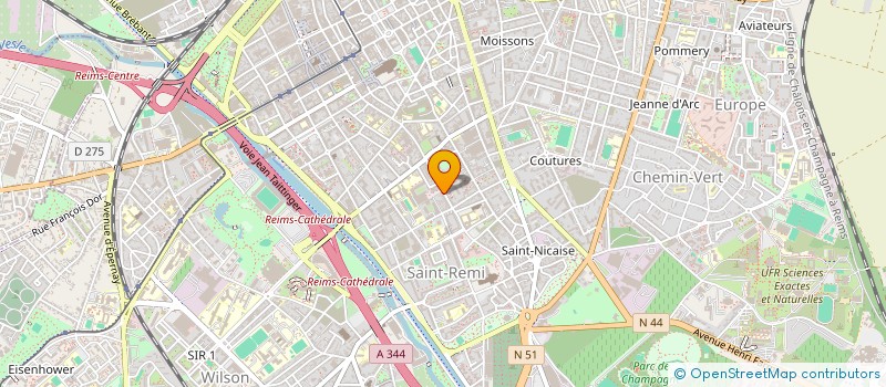 localisation de l'entreprise MONSIEUR MEHDI CHEMMOUL  REIMS