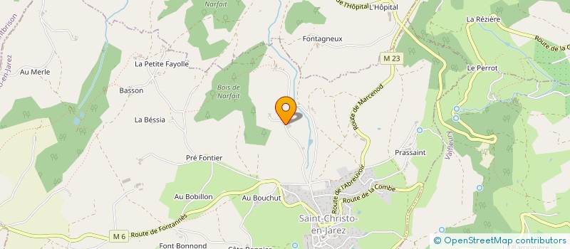 localisation de l'entreprise MONSIEUR MEHDI CHENTOUT à SAINT-CHRISTO-EN-JAREZ
