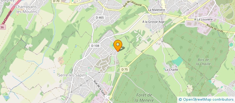 localisation de l'entreprise MONSIEUR MEHDI-CHERIF BENZOUAI  SERRE-LES-SAPINS