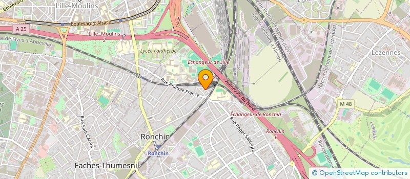 localisation de l'entreprise MONSIEUR MEHDI CHOUCHAOUI  RONCHIN