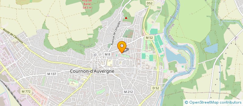 localisation de l'entreprise MONSIEUR MEHDI COHADE  COURNON D AUVERGNE