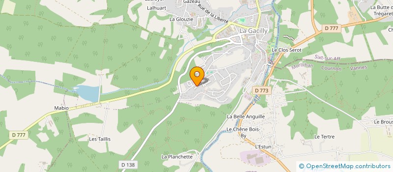 localisation de l'entreprise MONSIEUR MEHDI DENIAUD  LA GACILLY