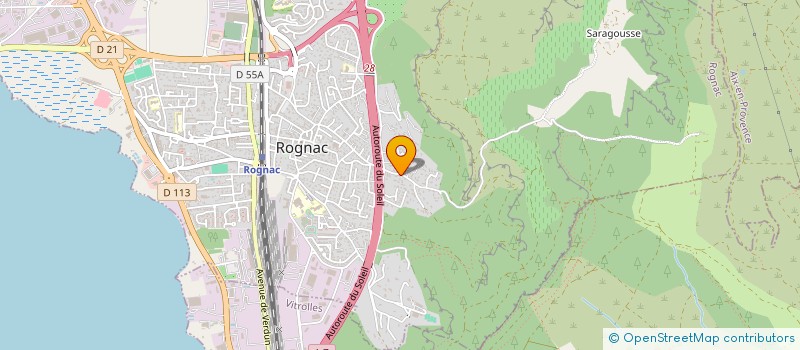 localisation de l'entreprise MONSIEUR MEHDI DJAMAA  ROGNAC