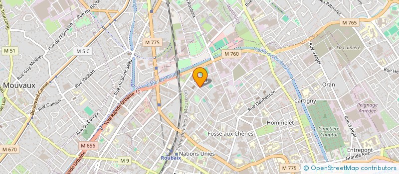 localisation de l'entreprise MONSIEUR MEHDI DJEBLAHI  ROUBAIX